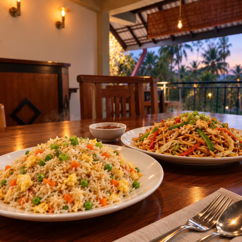 Chinese fried rice from the Arice restaurant